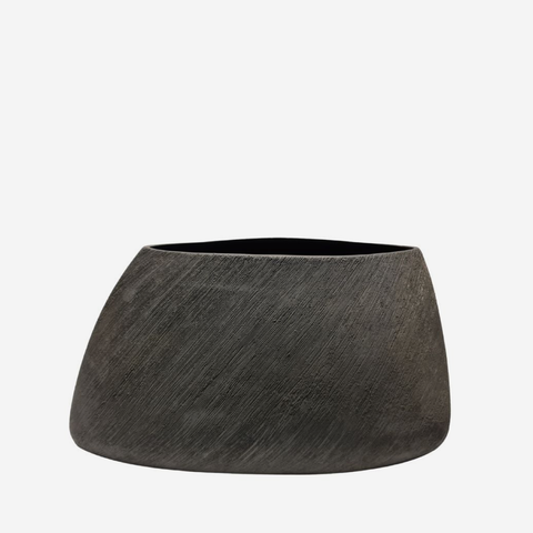 Rock Vase - Charcoal