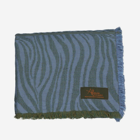 Safari Throw - Zebra Waterlily