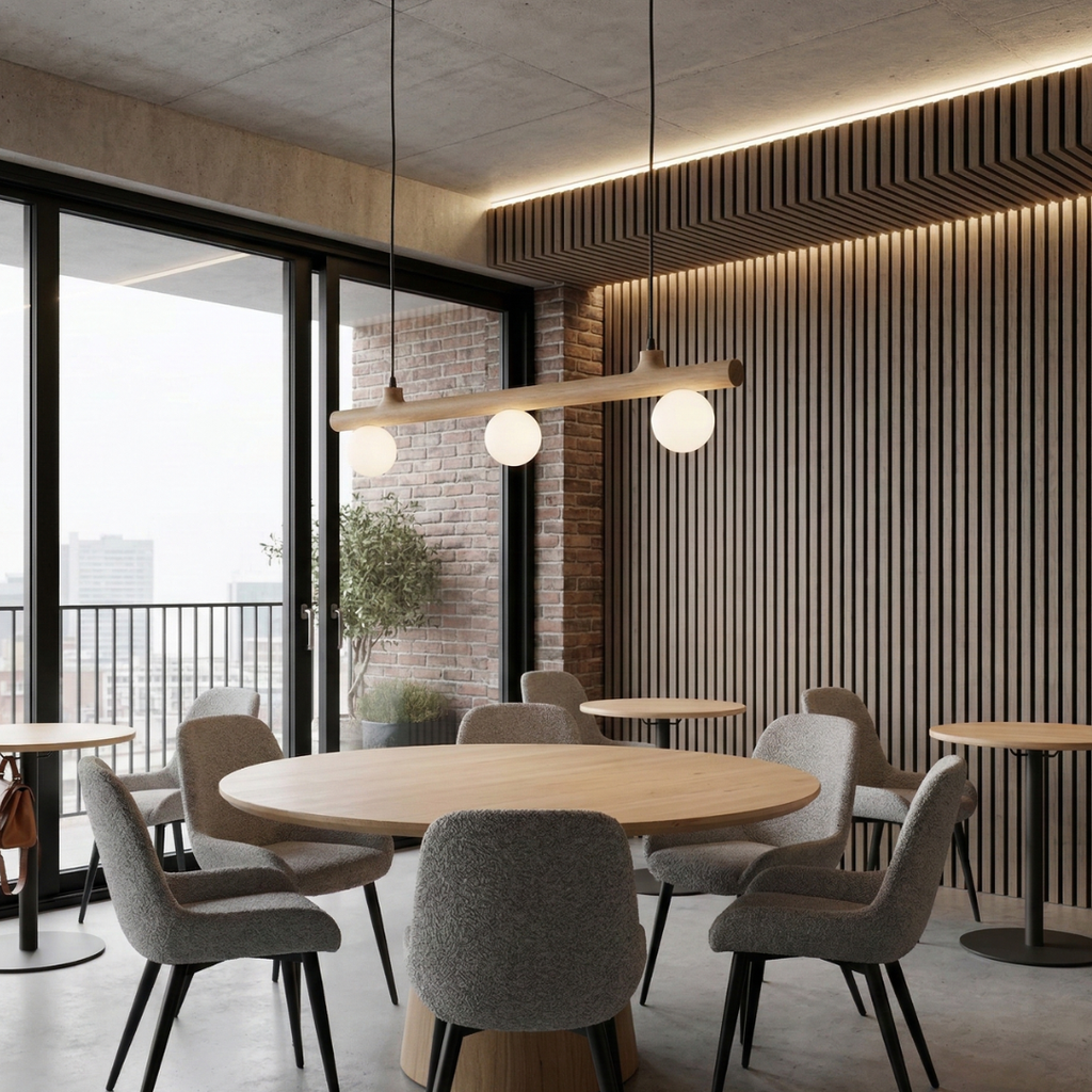 Scalla Pendant Light - Solid Oak