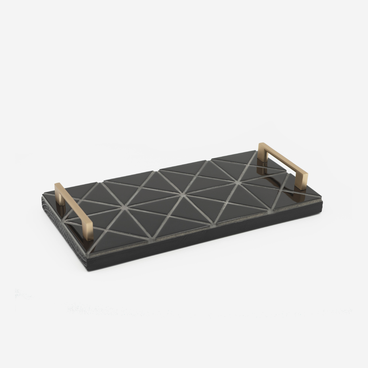 The Triangle Serving Tray - Black