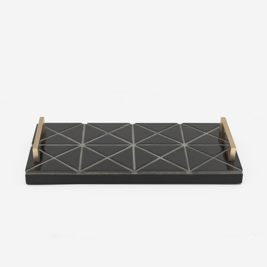 The Triangle Serving Tray - Black