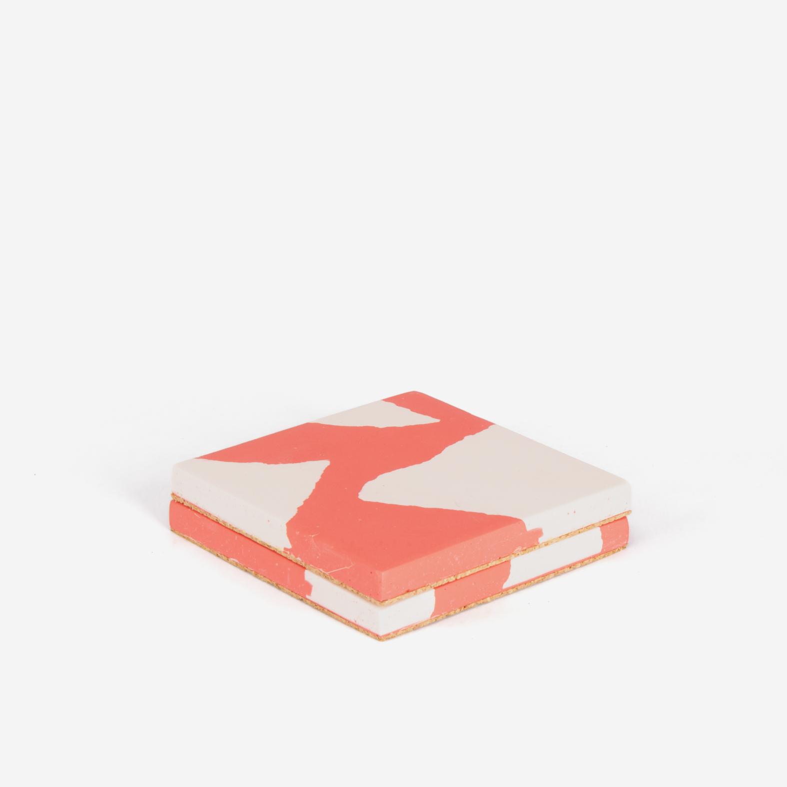 Set Of 2 Square Coasters - Pink Terrazzo