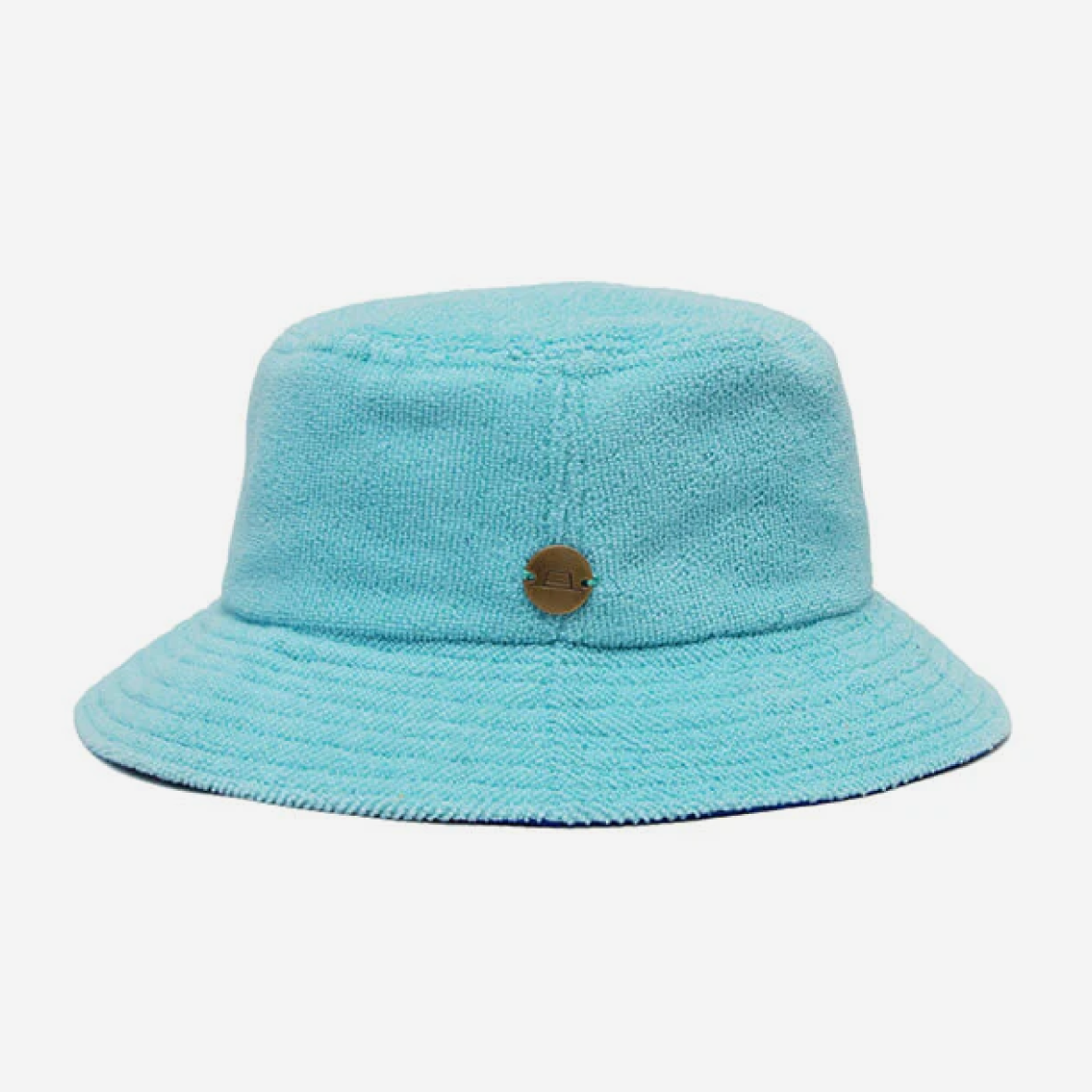 Towelling Bucket Hat - Sky Blue & Royal Blue