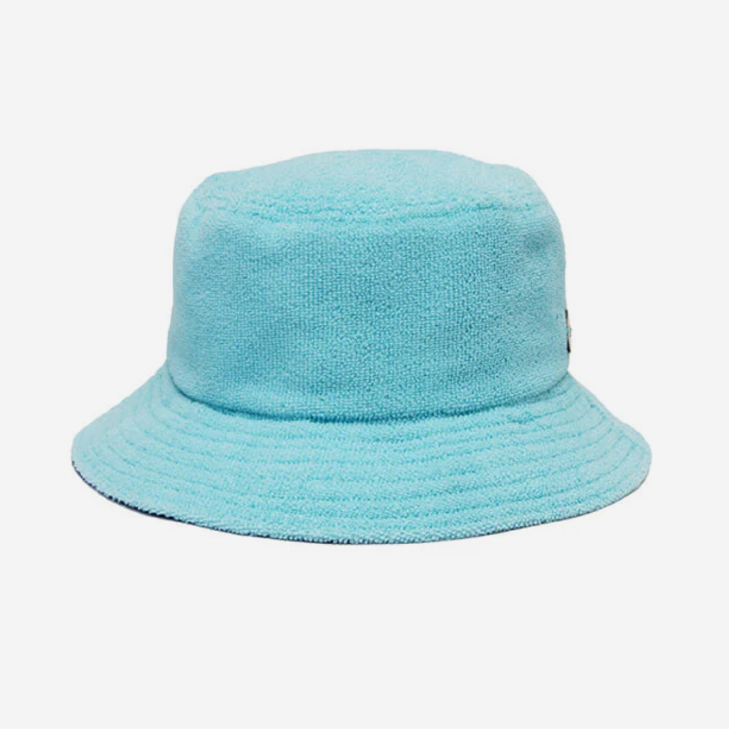 Towelling Bucket Hat - Sky Blue & Royal Blue