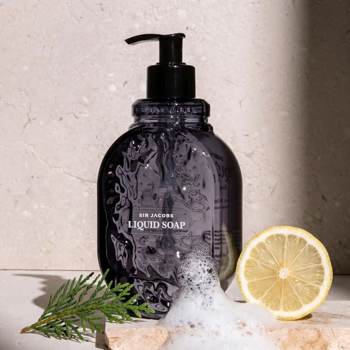 Fine Flint Glass Liquid Soap - Cypress Sky