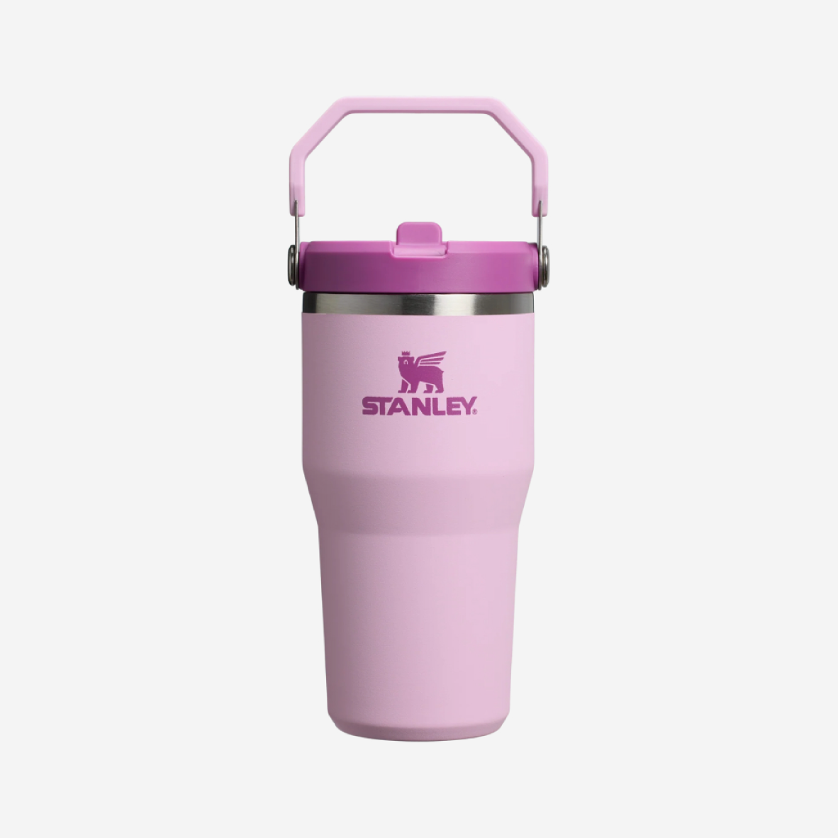 The IceFlow Flip Straw Tumbler 600ml - Cherry Blossom