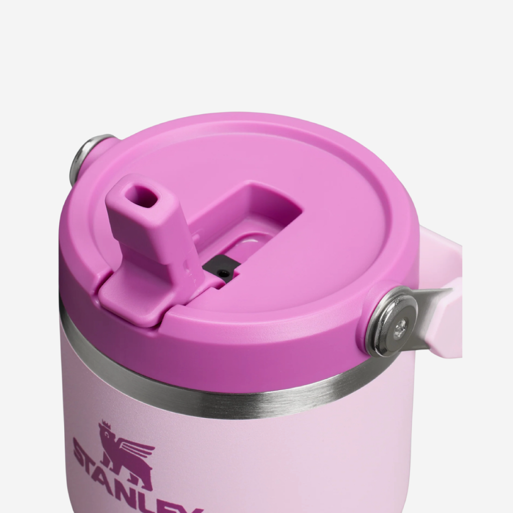 The IceFlow Flip Straw Tumbler 600ml - Cherry Blossom