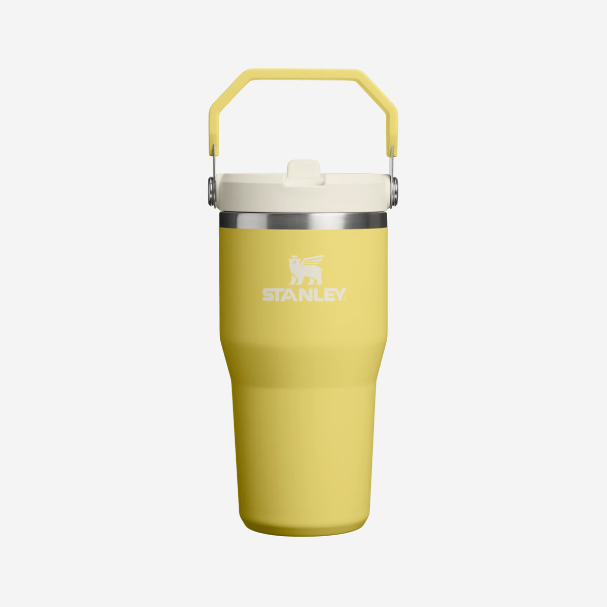The IceFlow Flip Straw Tumbler 600ml - Daffodil