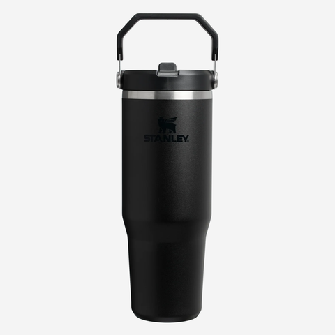 The IceFlow Flip Straw Tumbler 890ml - Black 2.0