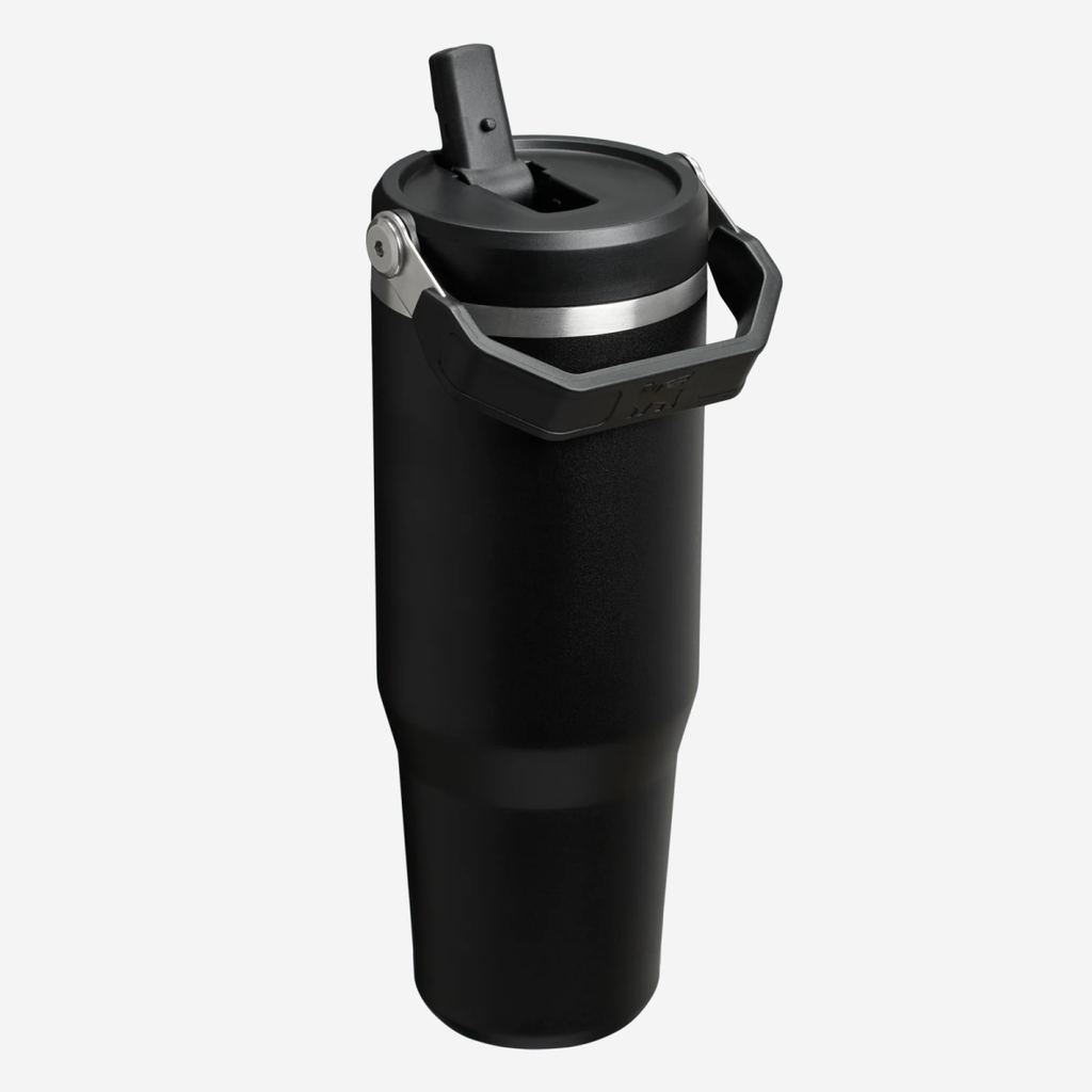 The IceFlow Flip Straw Tumbler 890ml - Black 2.0