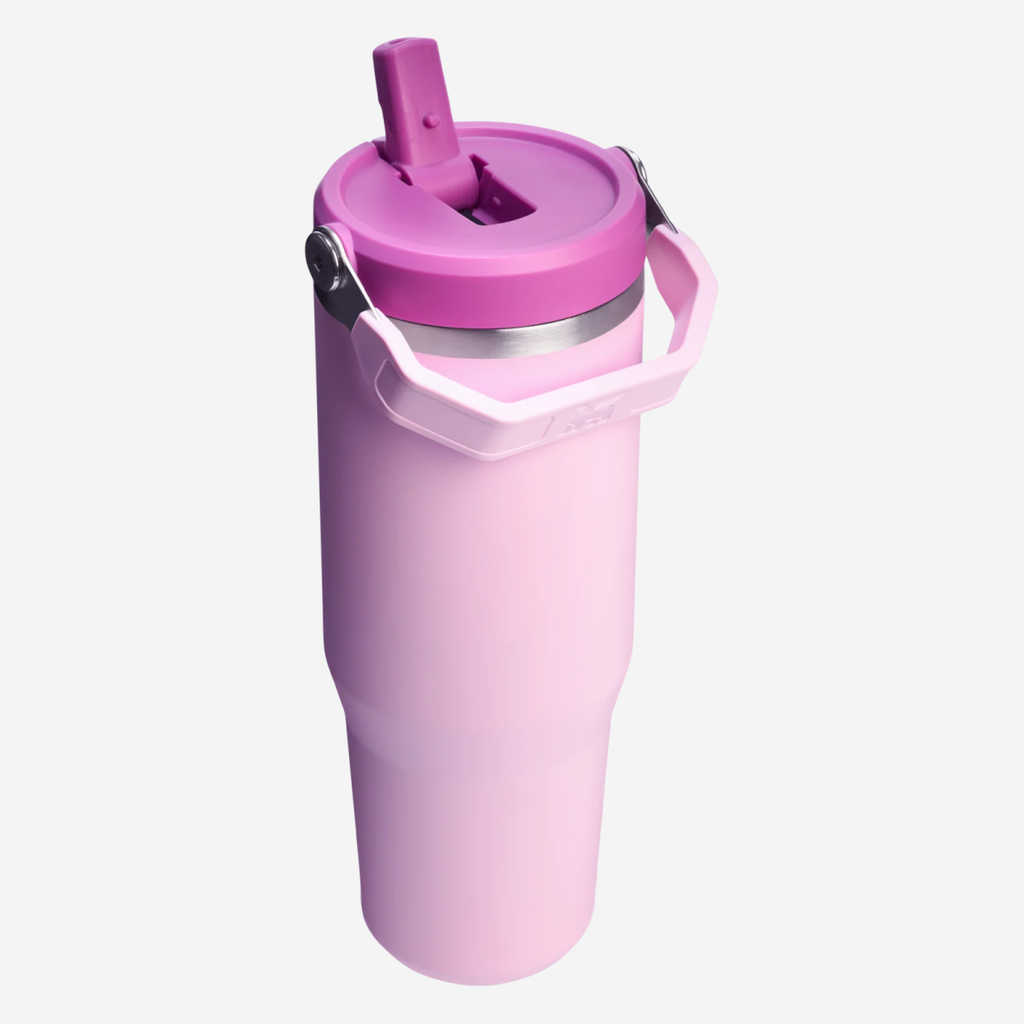The IceFlow Flip Straw Tumbler 890ml - Cherry Blossom