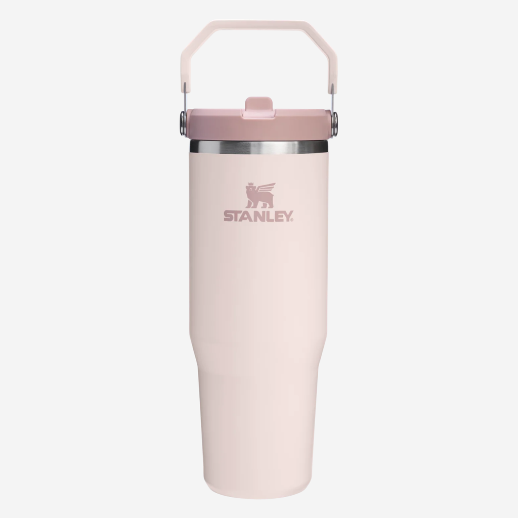 The IceFlow Flip Straw Tumbler 890ml - Rose Quartz
