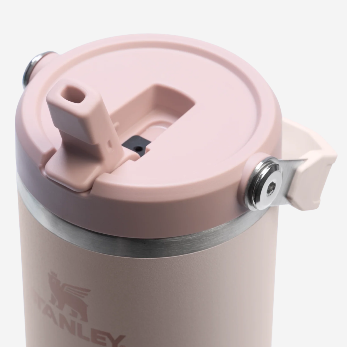 The IceFlow Flip Straw Tumbler 890ml - Rose Quartz