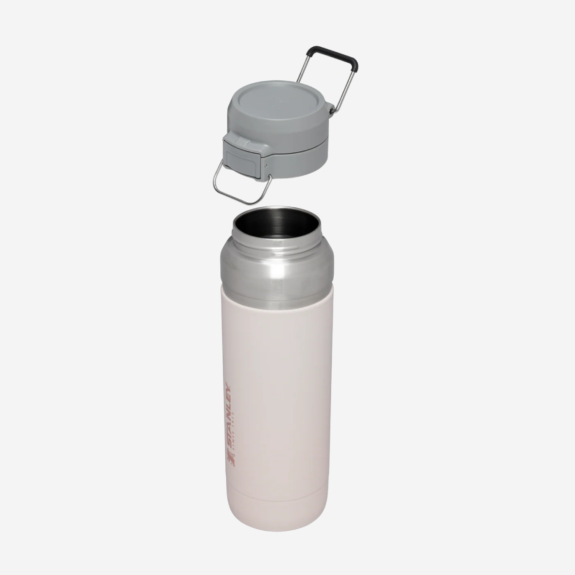 The Quick Flip Water Bottle 1L - Rose Quartz