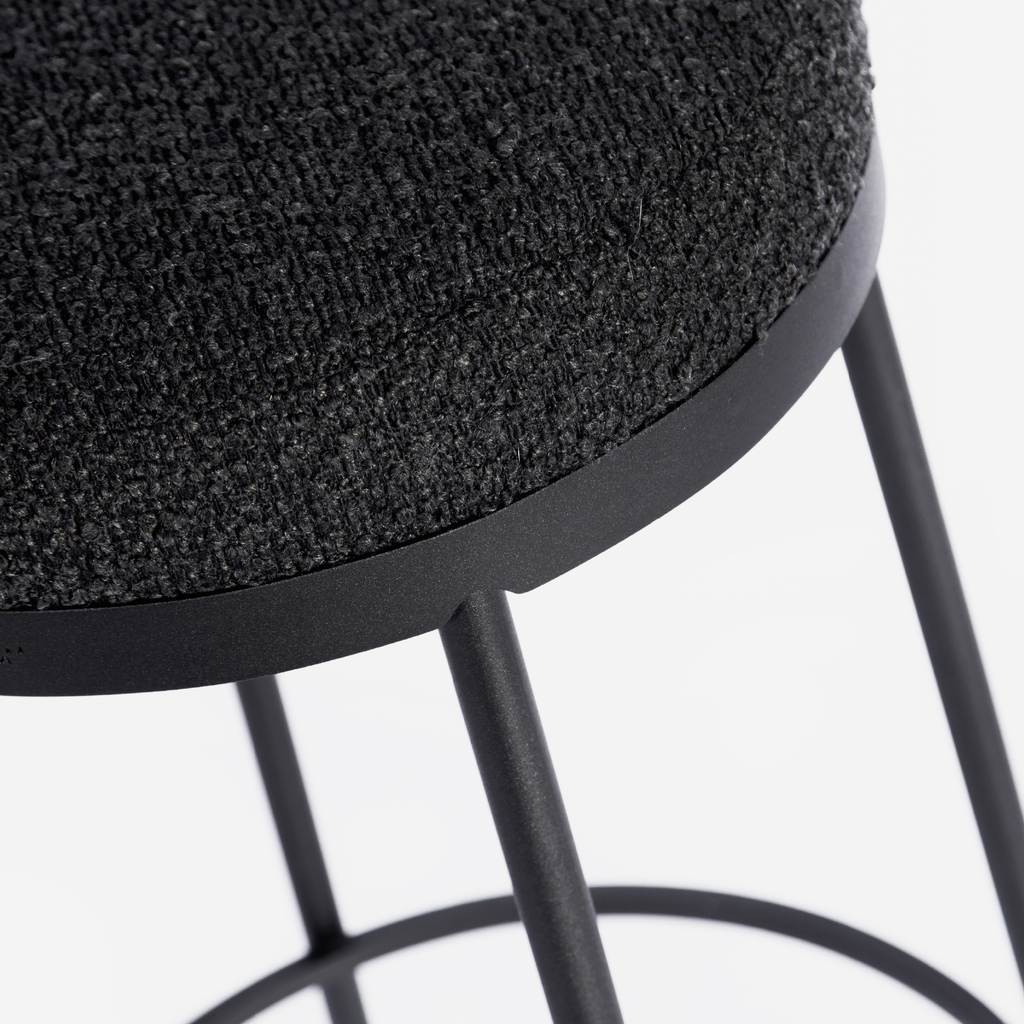 Stockholm Round Kitchen Stool - Midnight