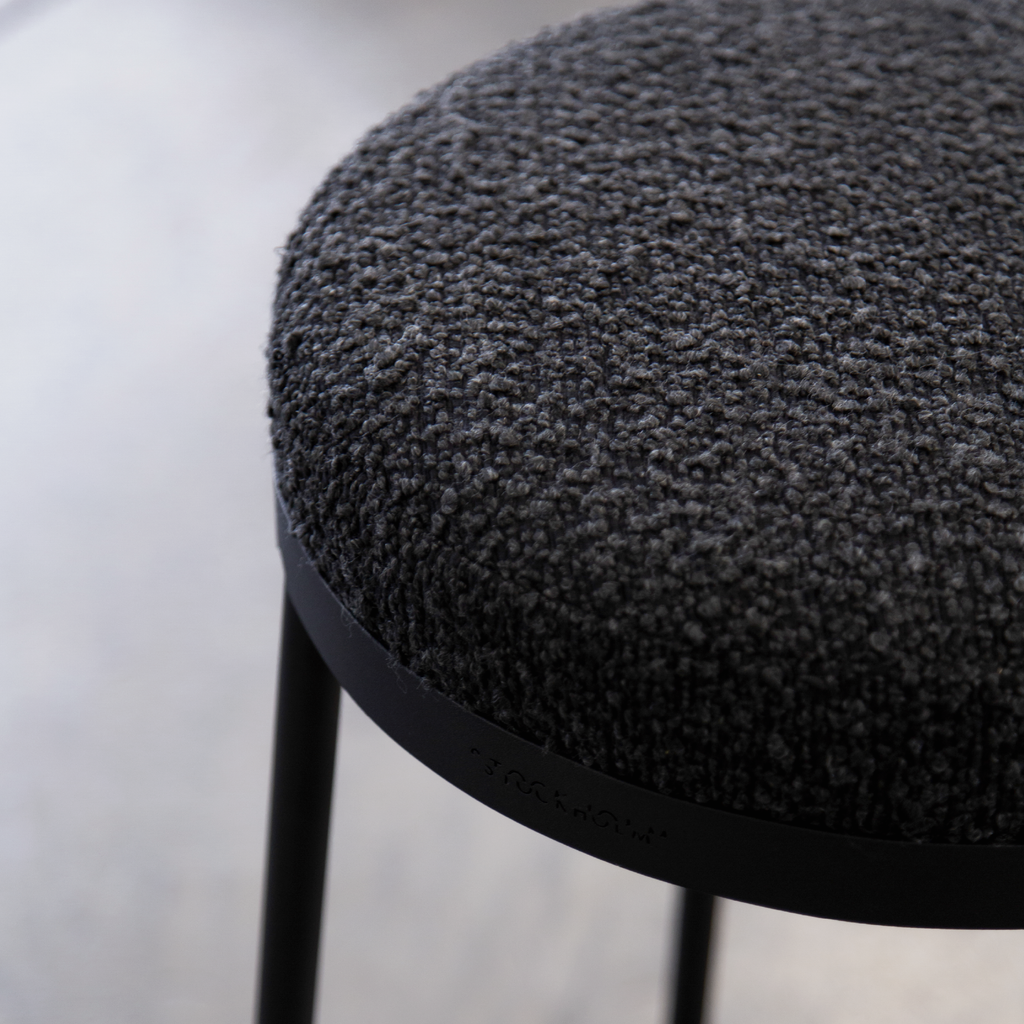 Stockholm Round Kitchen Stool - Midnight