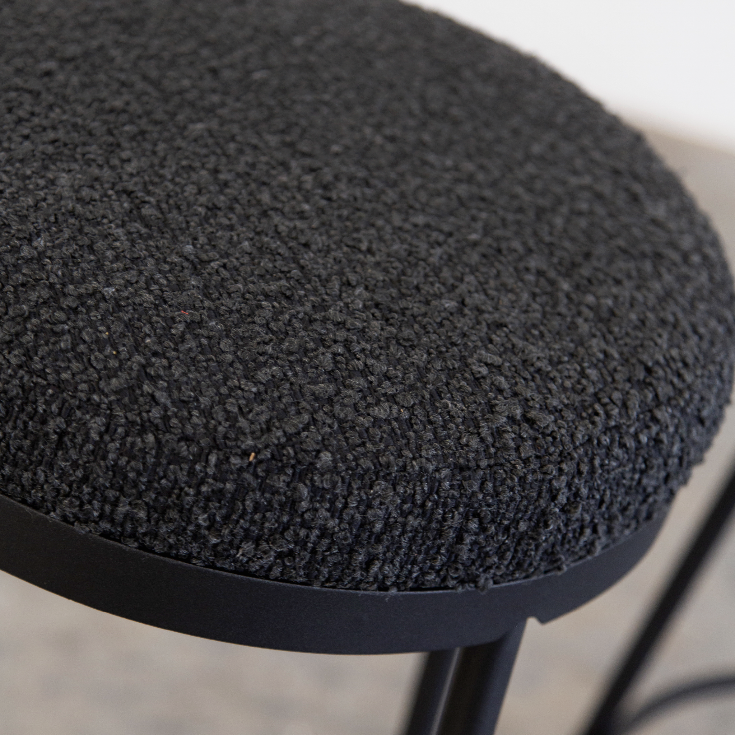 Stockholm Round Kitchen Stool - Midnight