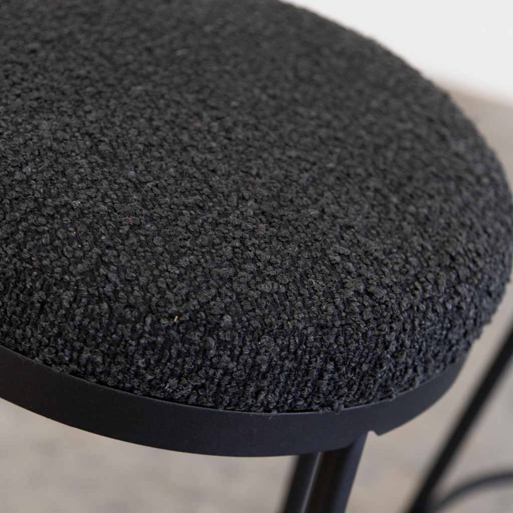 Stockholm Round Kitchen Stool - Midnight