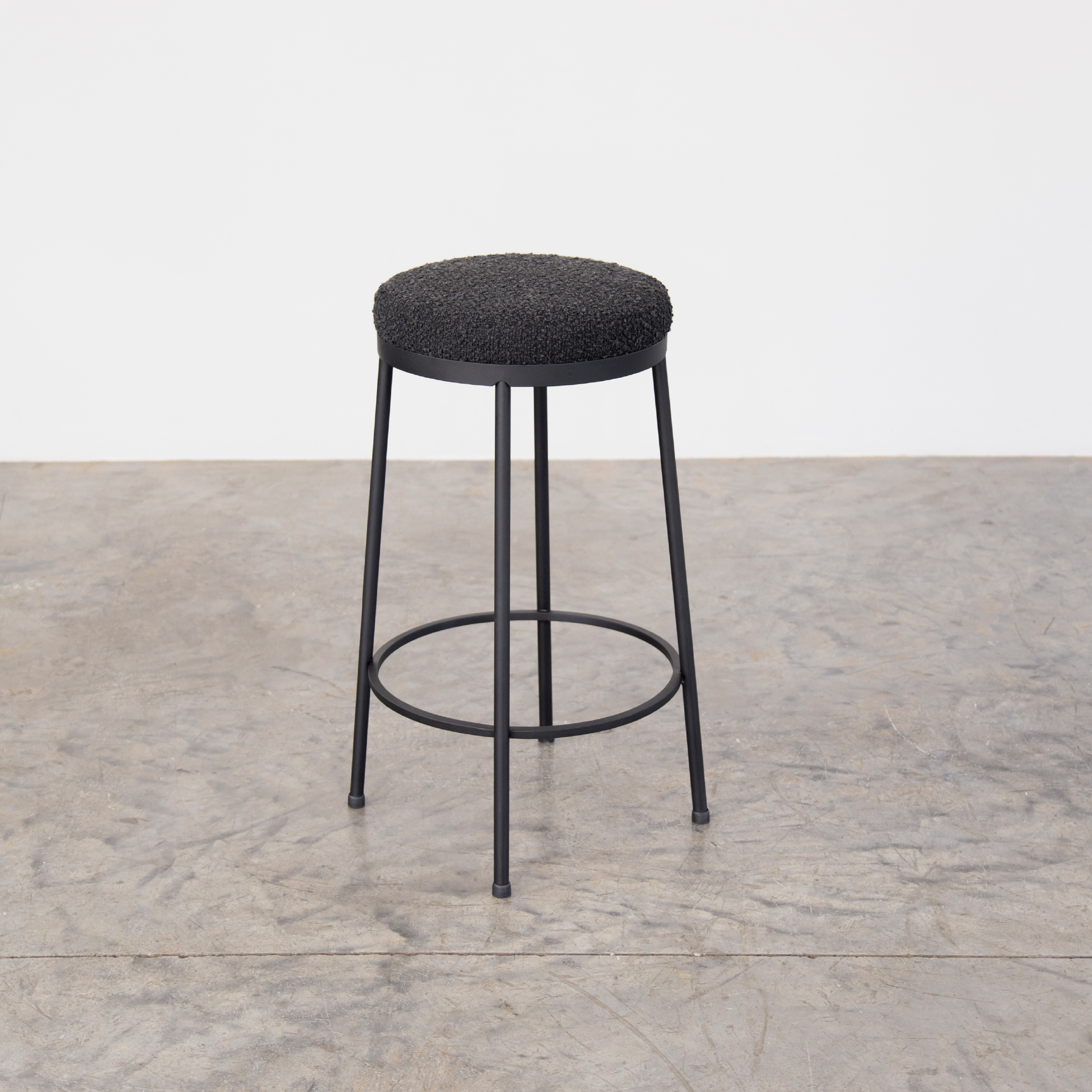 Stockholm Round Kitchen Stool - Midnight