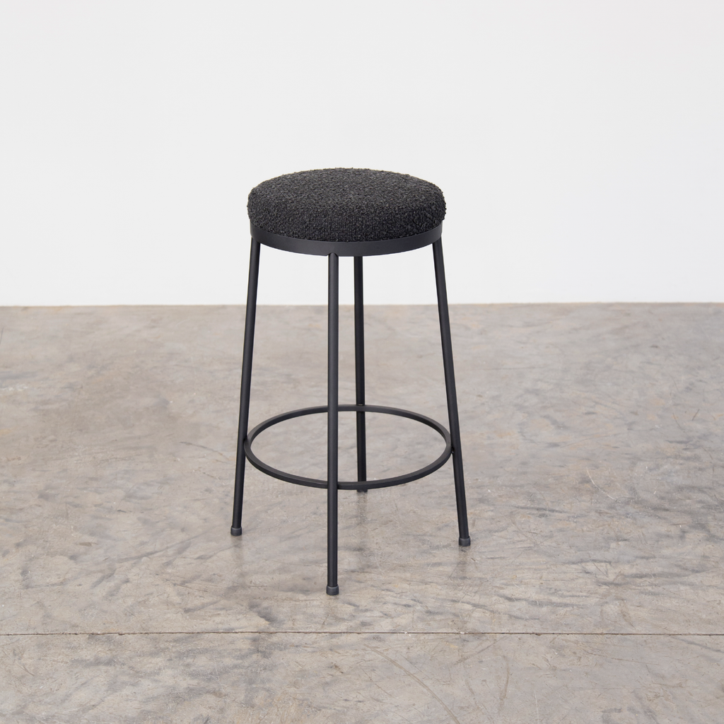Stockholm Round Kitchen Stool - Midnight