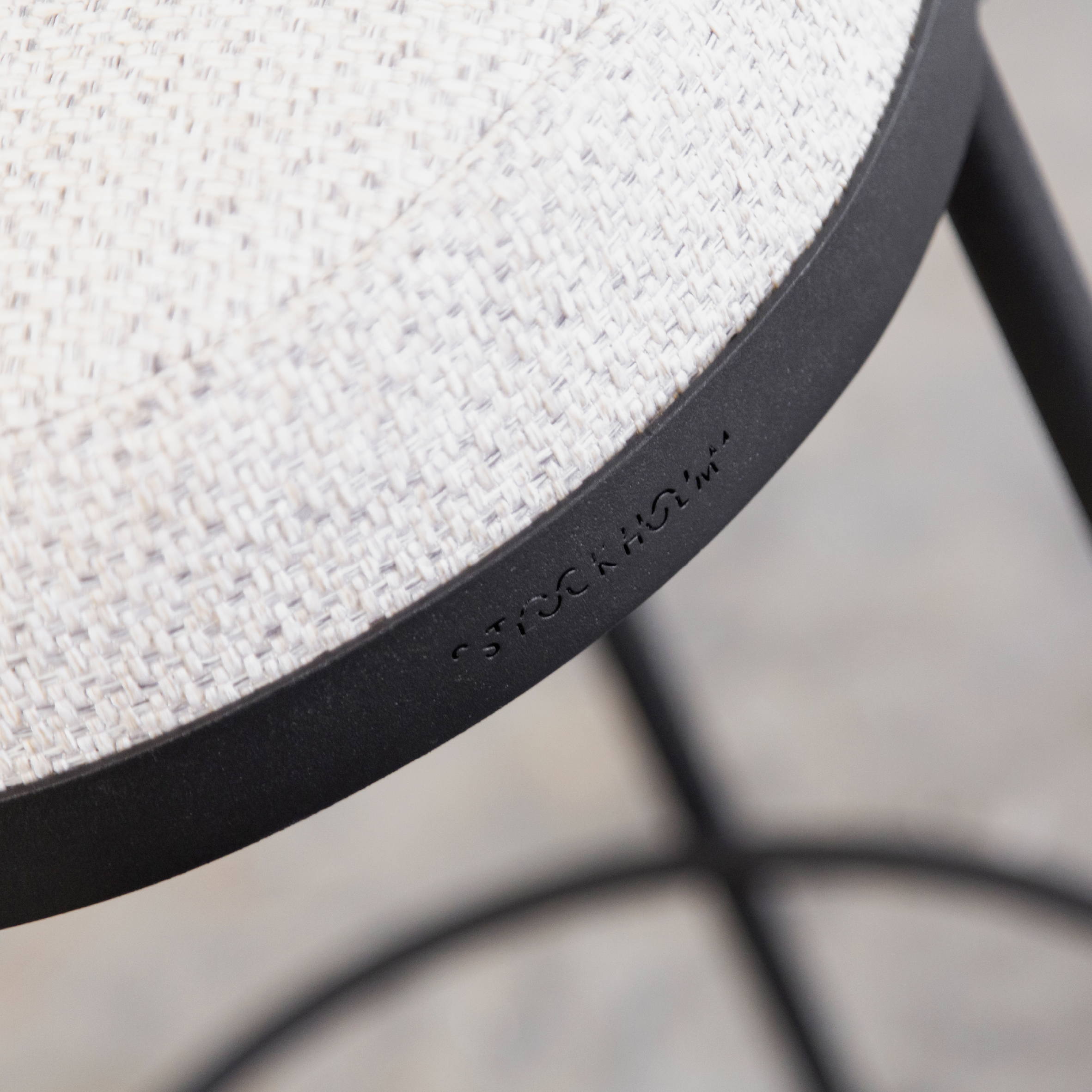 Stockholm Round Kitchen Stool - Sand