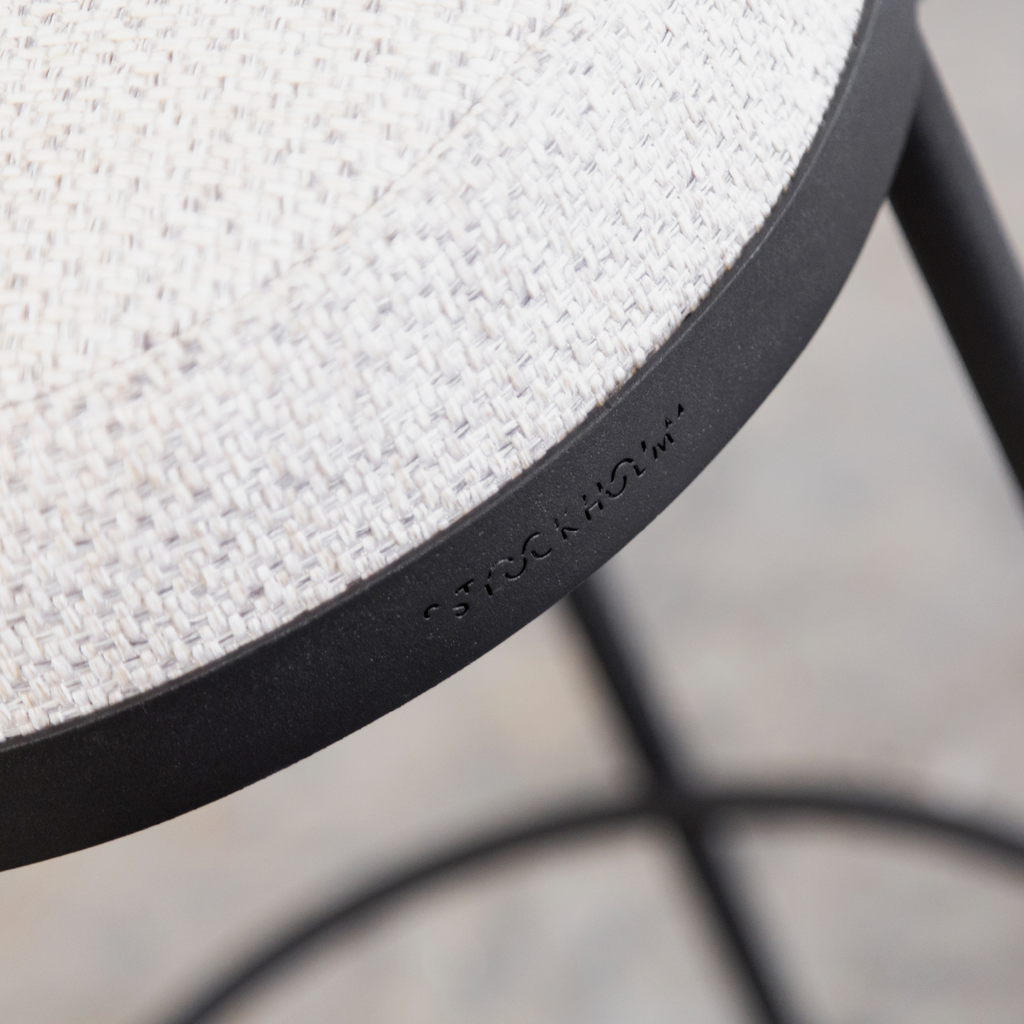 Stockholm Round Kitchen Stool - Sand