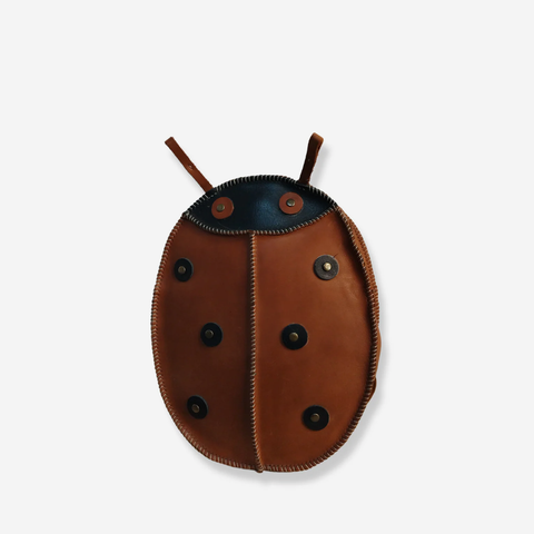 The Leather Backpack - Ladybug