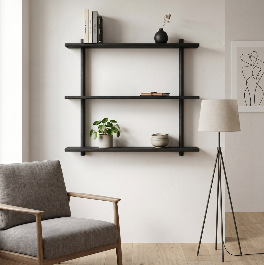 The Finn Trio Shelf - Ebony