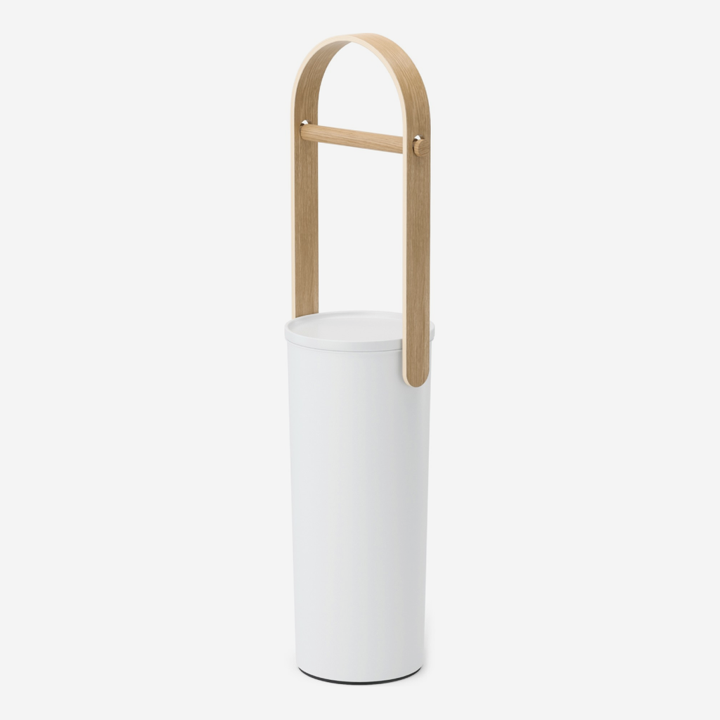 Bellwood Toilet Paper Stand - White & Natural