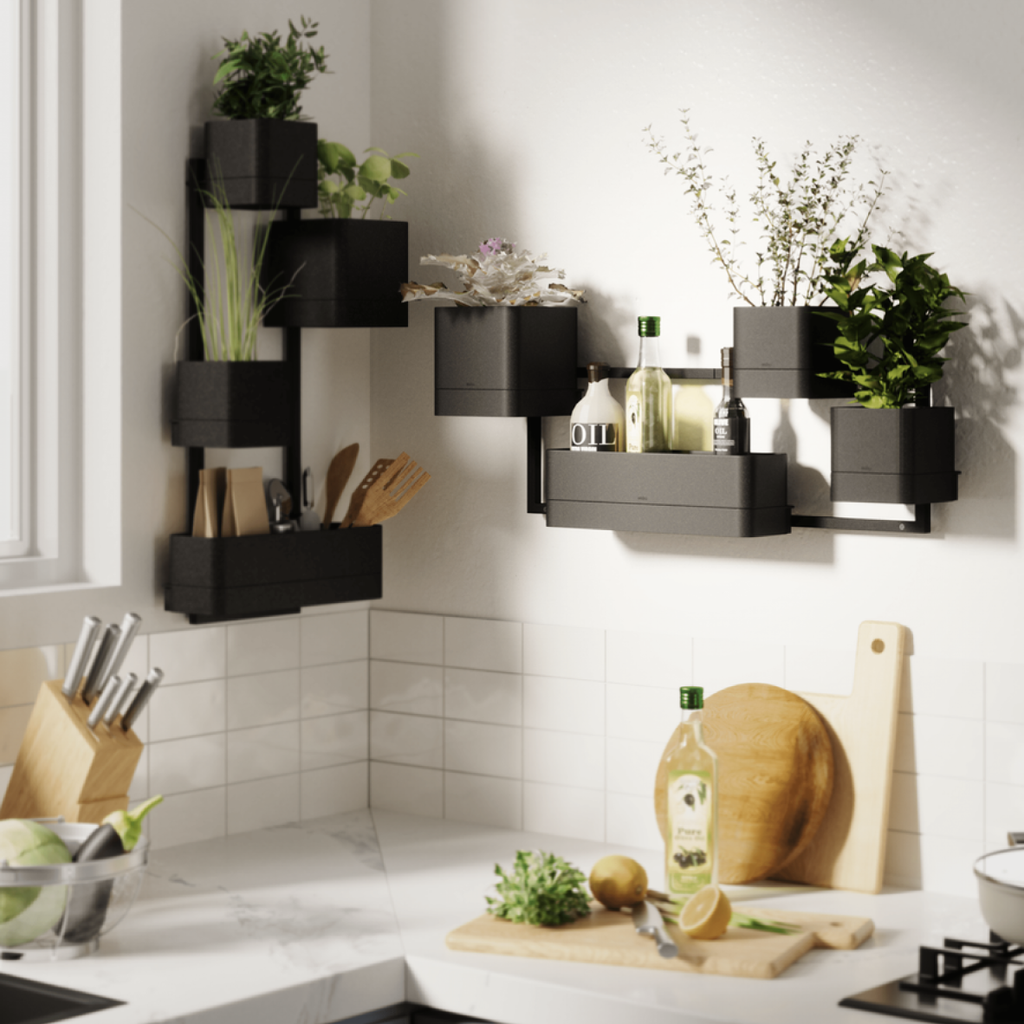 Cubiko Wall Planter - Black