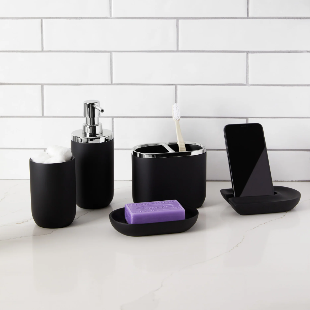 Junip Bathroom Tumbler - Black