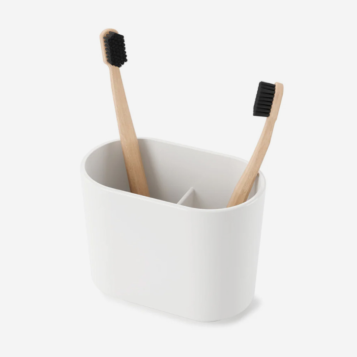 Step Toothbrush Holder - White