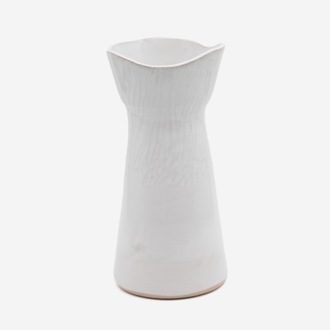 Muwuyu Stemmed Vase - Gloss White
