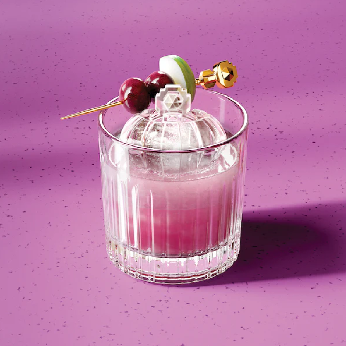 Zoku Crown Ice Moulds & Cocktail Glasses Set