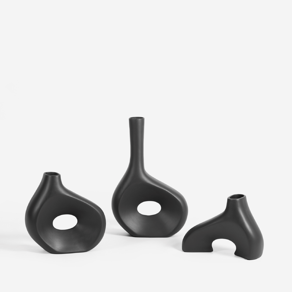 Canneloni Vase - Black