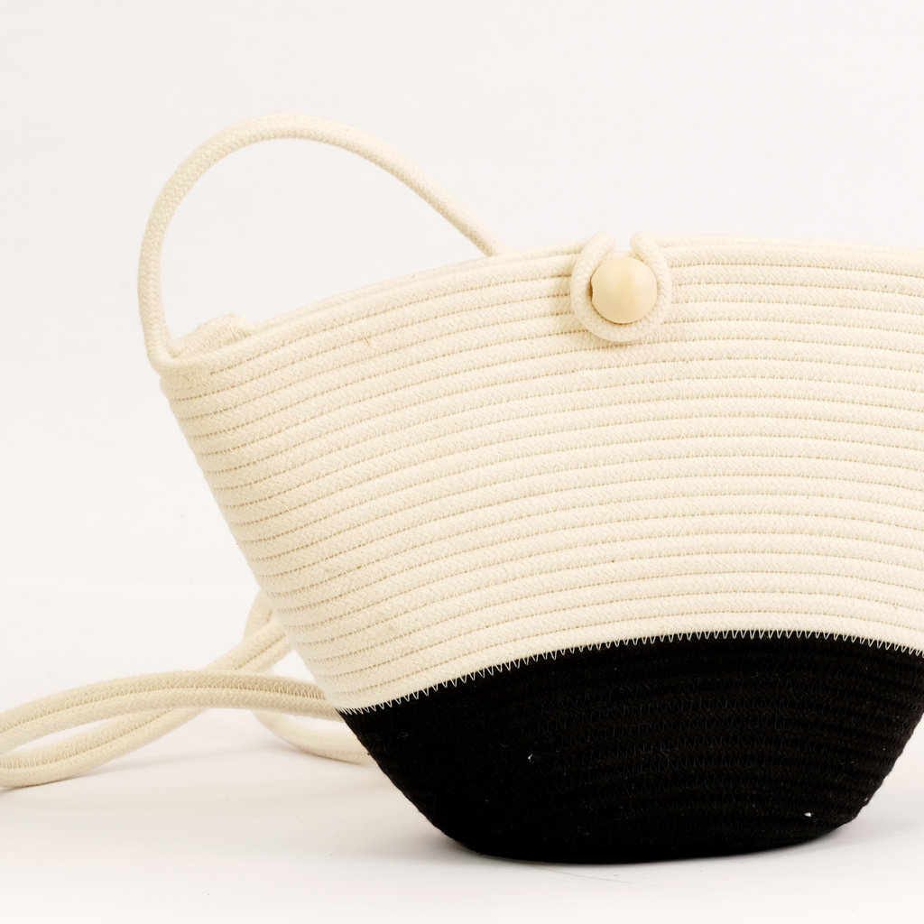 Button Bag - Black Block