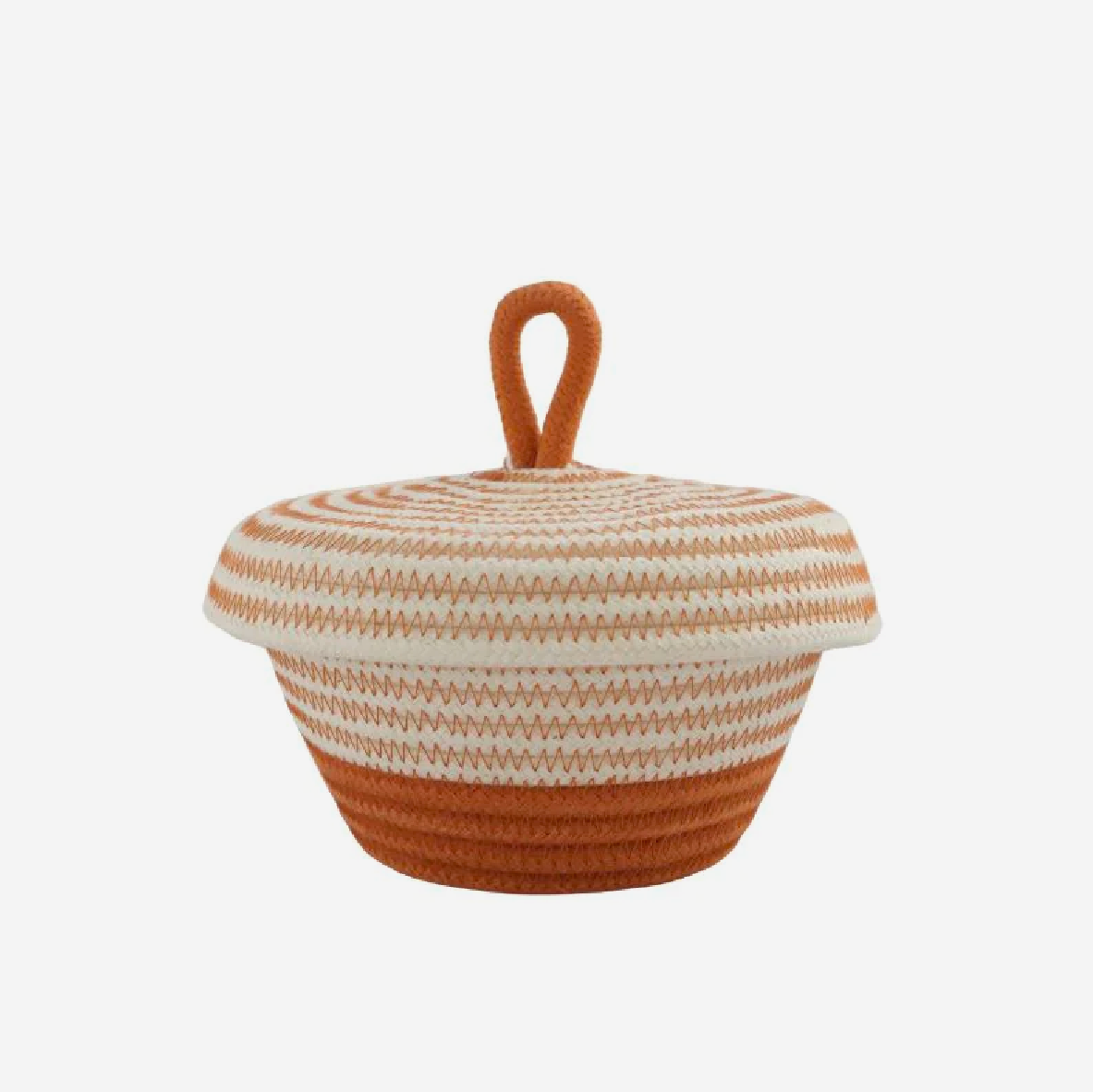 Petite Lidded Basket - Nutmeg