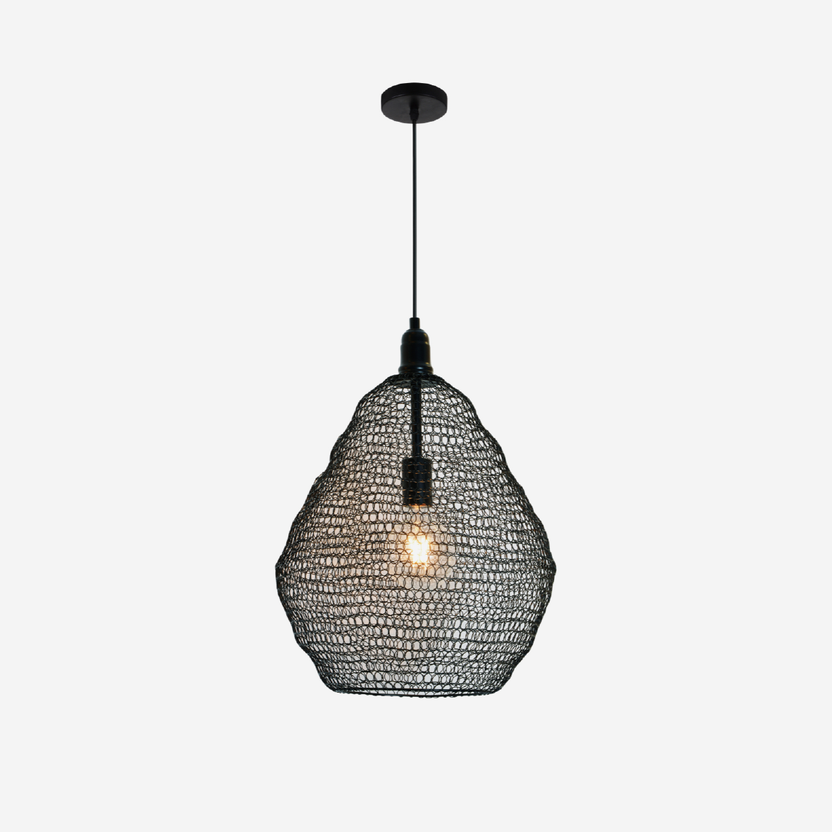 Lamesh Pendant Light Large - Black
