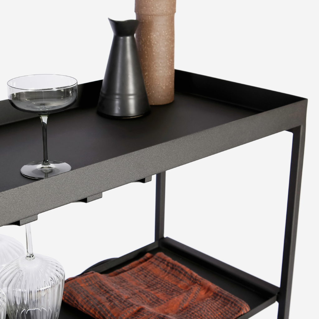 Stockholm Drinks Caddy - Midnight Black