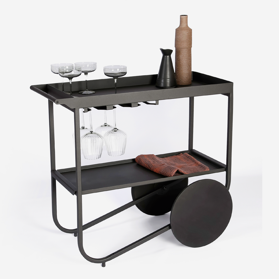 Stockholm Drinks Caddy - Midnight Black