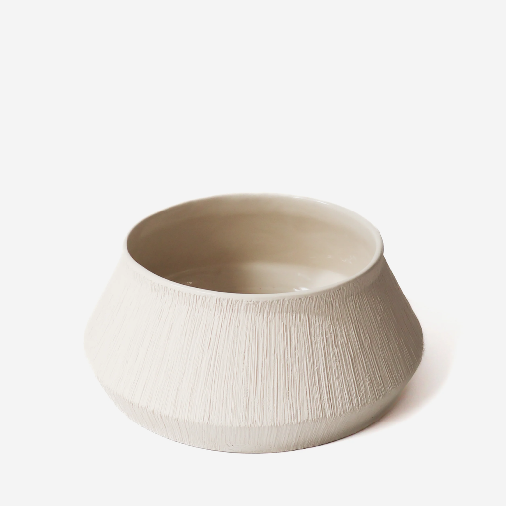 Restio Vase / Low - Bone