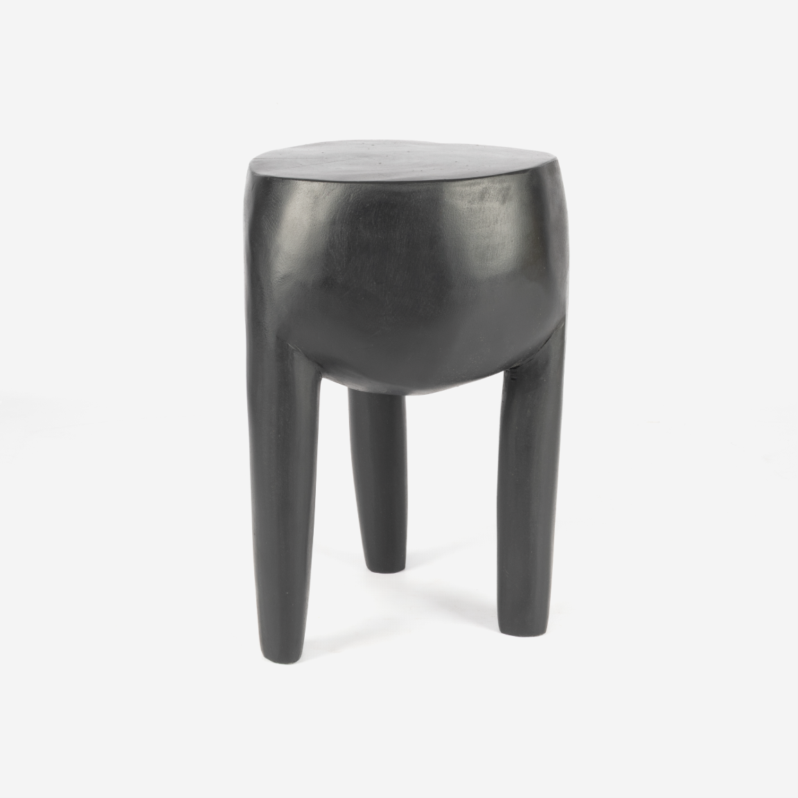 Swazi 3-Legged Stool - Black