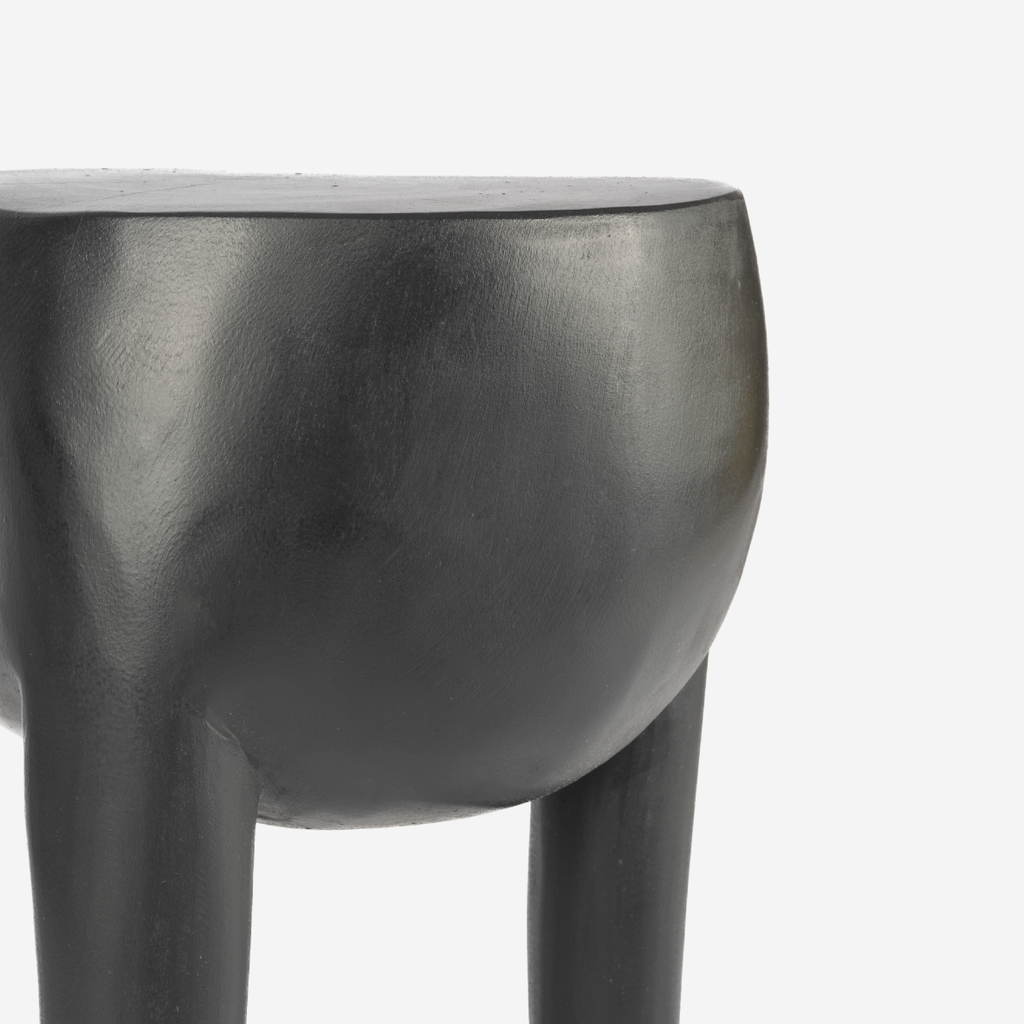 Swazi 3-Legged Stool - Black