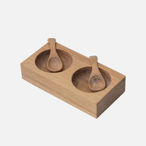 Salt and Pepper Bowl - Oak