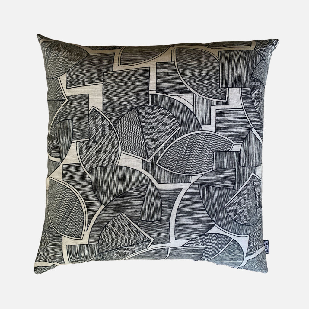 Scatter Cushion - Disa Black on Linen