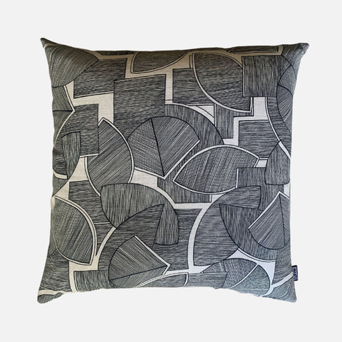 Scatter Cushion - Disa Black on Linen