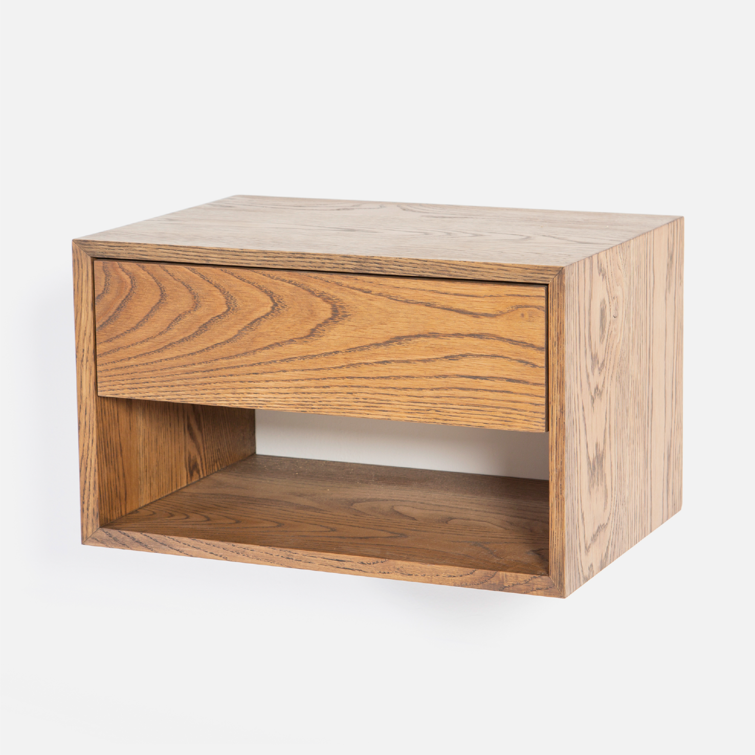 Copenhagen Floating Bedside Table Combo - Dark Oak