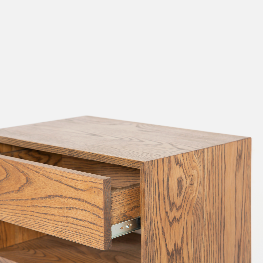 Copenhagen Floating Bedside Table Combo - Dark Oak
