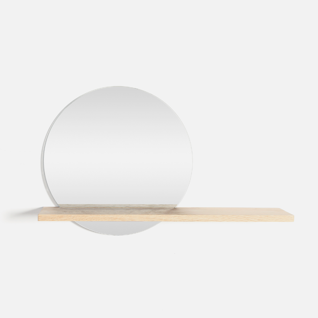 Oak Ledge Mirror Shelf