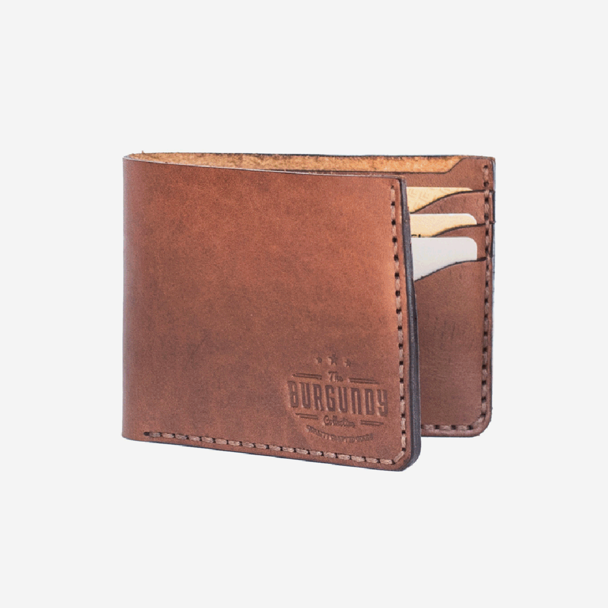 Bifold Leather Wallet - Tan